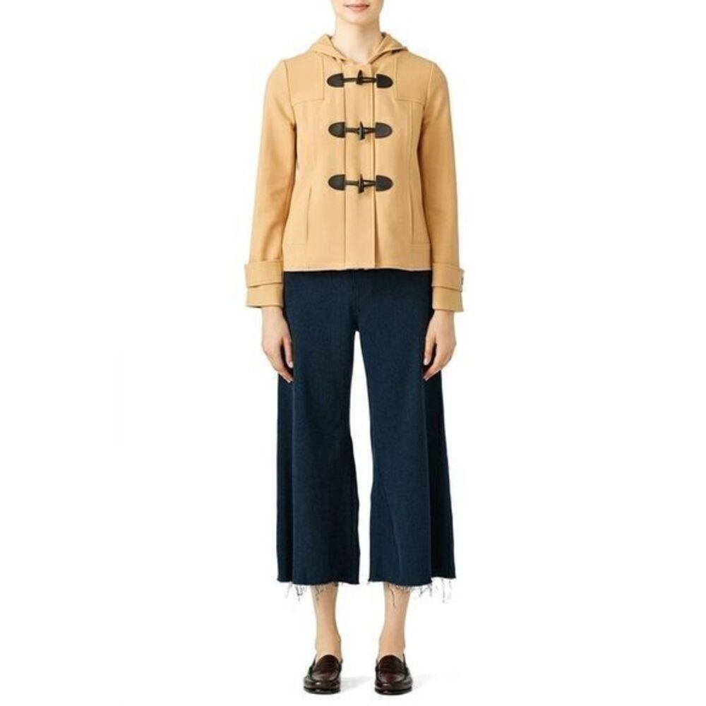 SHOSHANNA Tan Toggle Wool Coat jacket size 8
